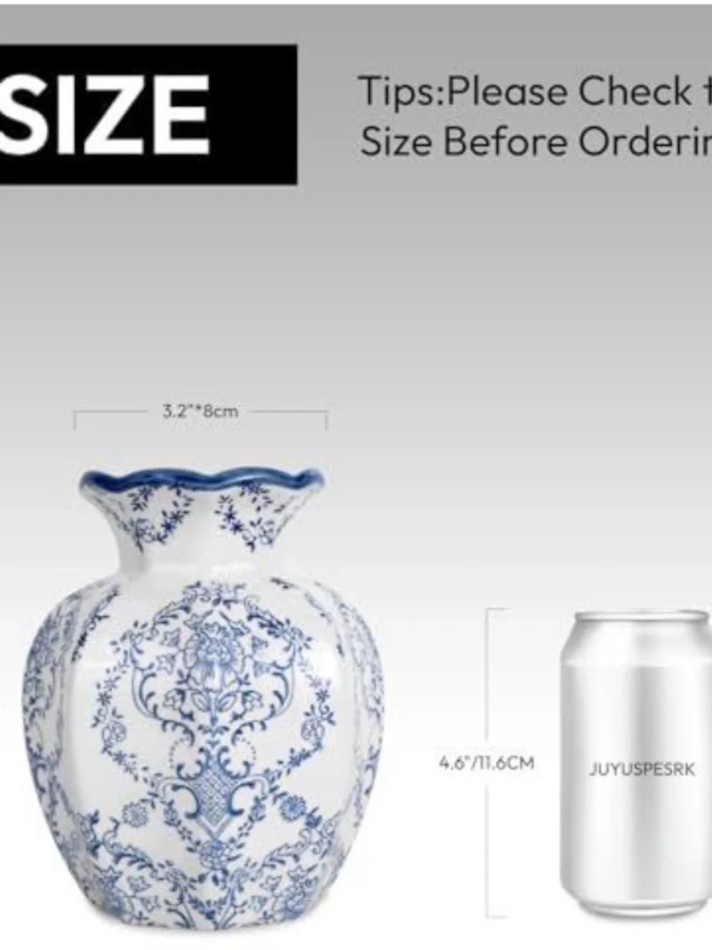 Classic Blue & White Porcelain Vase
